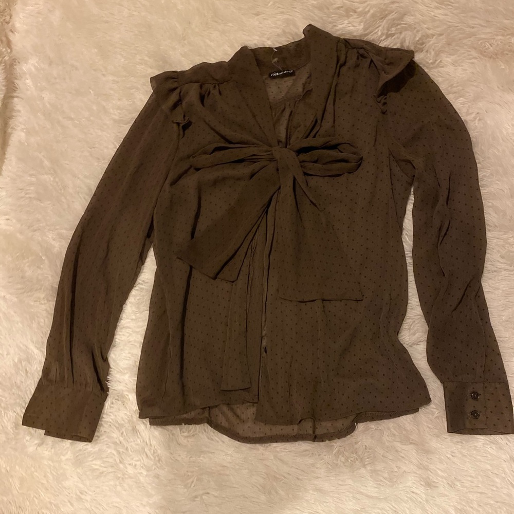 Never worn brown dress shirt